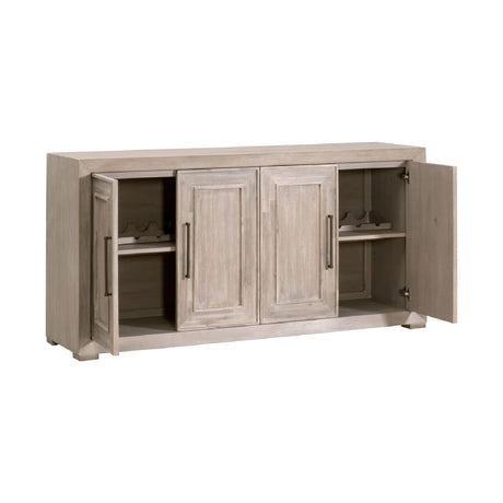 Modern European furniture - 4-Door Acacia Media Sideboard - www.oroa.com