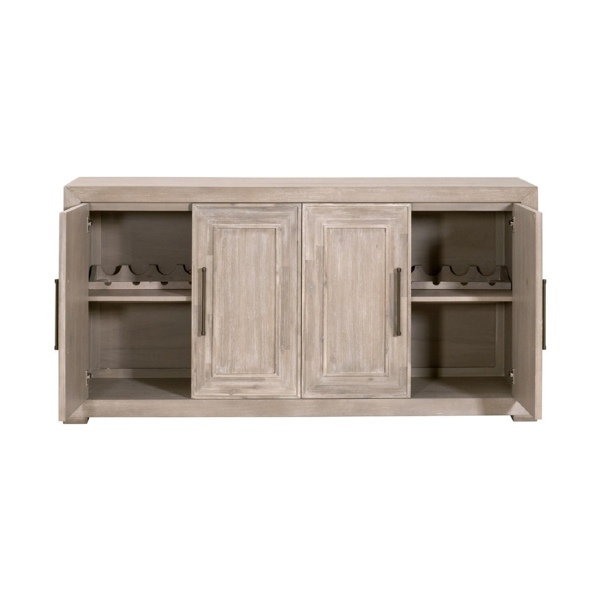 Modern European furniture - 4-Door Acacia Media Sideboard - www.oroa.com