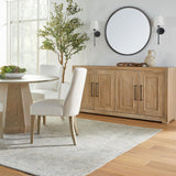 Modern European furniture - 4-Door Acacia Media Sideboard - www.oroa.com