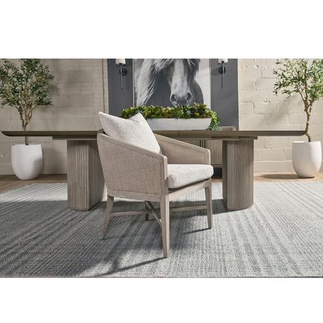 Modern European furniture - Gray Acacia Extendable Dining Table - www.oroa.com