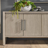 Modern European furniture - Gray Acacia 4-Door Media Sideboard - www.oroa.com
