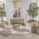 Modern European furniture - Gray Acacia 4-Door Media Sideboard - www.oroa.com