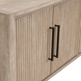 Modern European furniture - Gray Acacia 4-Door Media Sideboard - www.oroa.com