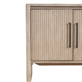 Modern European furniture - Gray Acacia 4-Door Media Sideboard - www.oroa.com