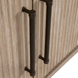 Modern European furniture - Gray Acacia 4-Door Media Sideboard - www.oroa.com