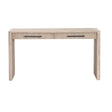 Modern European furniture - Gray Acacia 2-Drawer Console Table - www.oroa.com