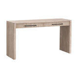 Modern European furniture - Gray Acacia 2-Drawer Console Table - www.oroa.com