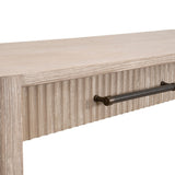 Modern European furniture - Gray Acacia 2-Drawer Console Table - www.oroa.com