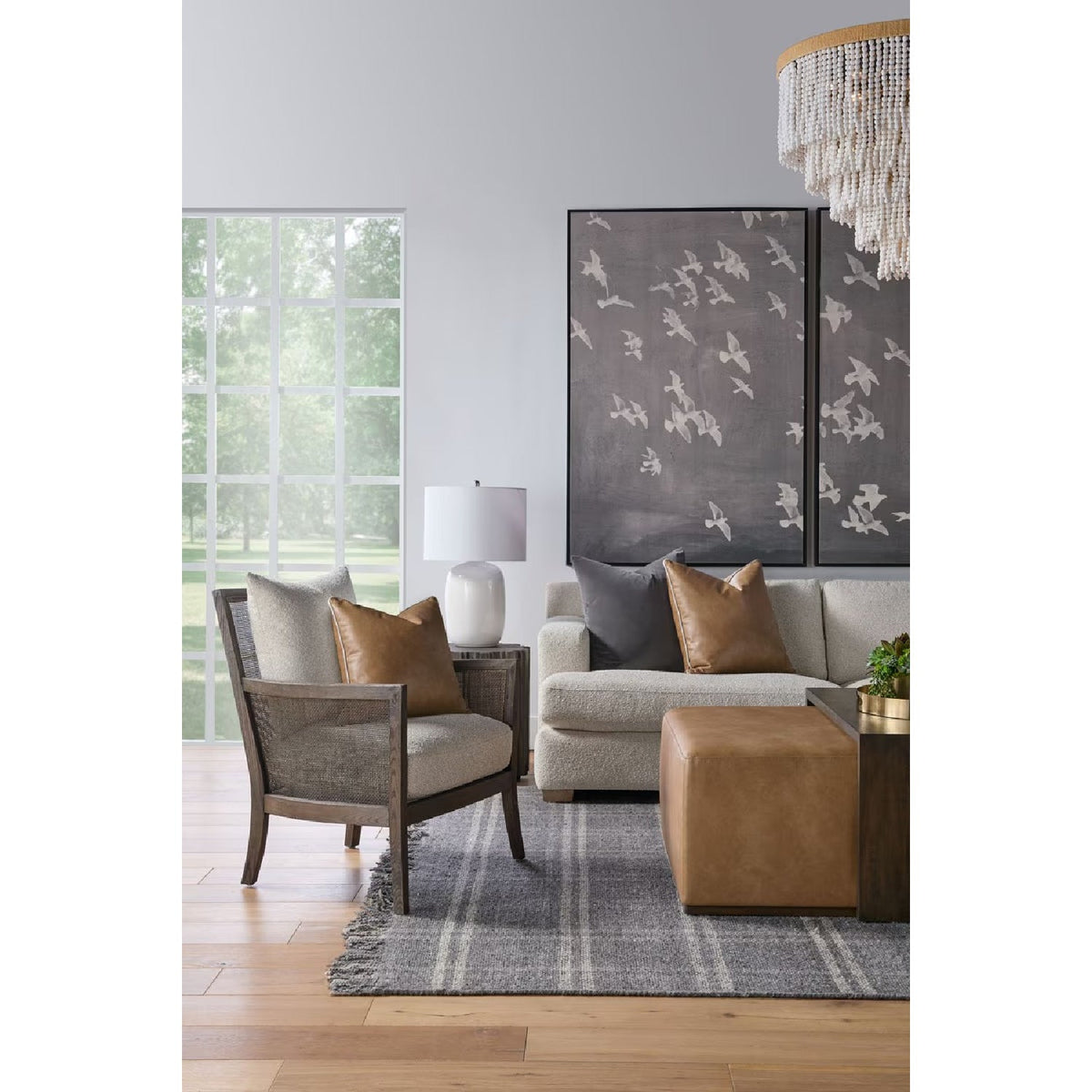 Acacia Upholstered Coffee Table | Living Essentials Dovetail