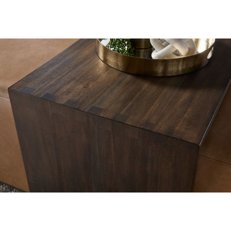 Acacia Upholstered Coffee Table | Living Essentials Dovetail
