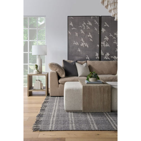 Acacia Upholstered Coffee Table | Living Essentials Dovetail