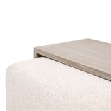 Acacia Upholstered Coffee Table | Living Essentials Dovetail