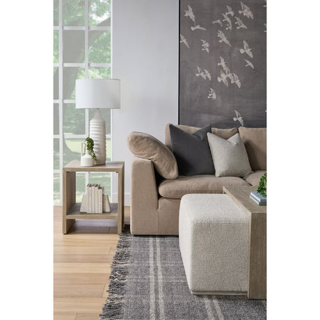Acacia Upholstered Coffee Table | Living Essentials Dovetail