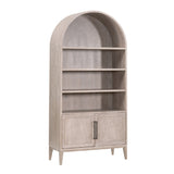 Modern European furniture - Gray Acacia Arched Bookcase - www.oroa.com