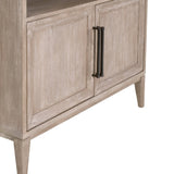Modern European furniture - Gray Acacia Arched Bookcase - www.oroa.com
