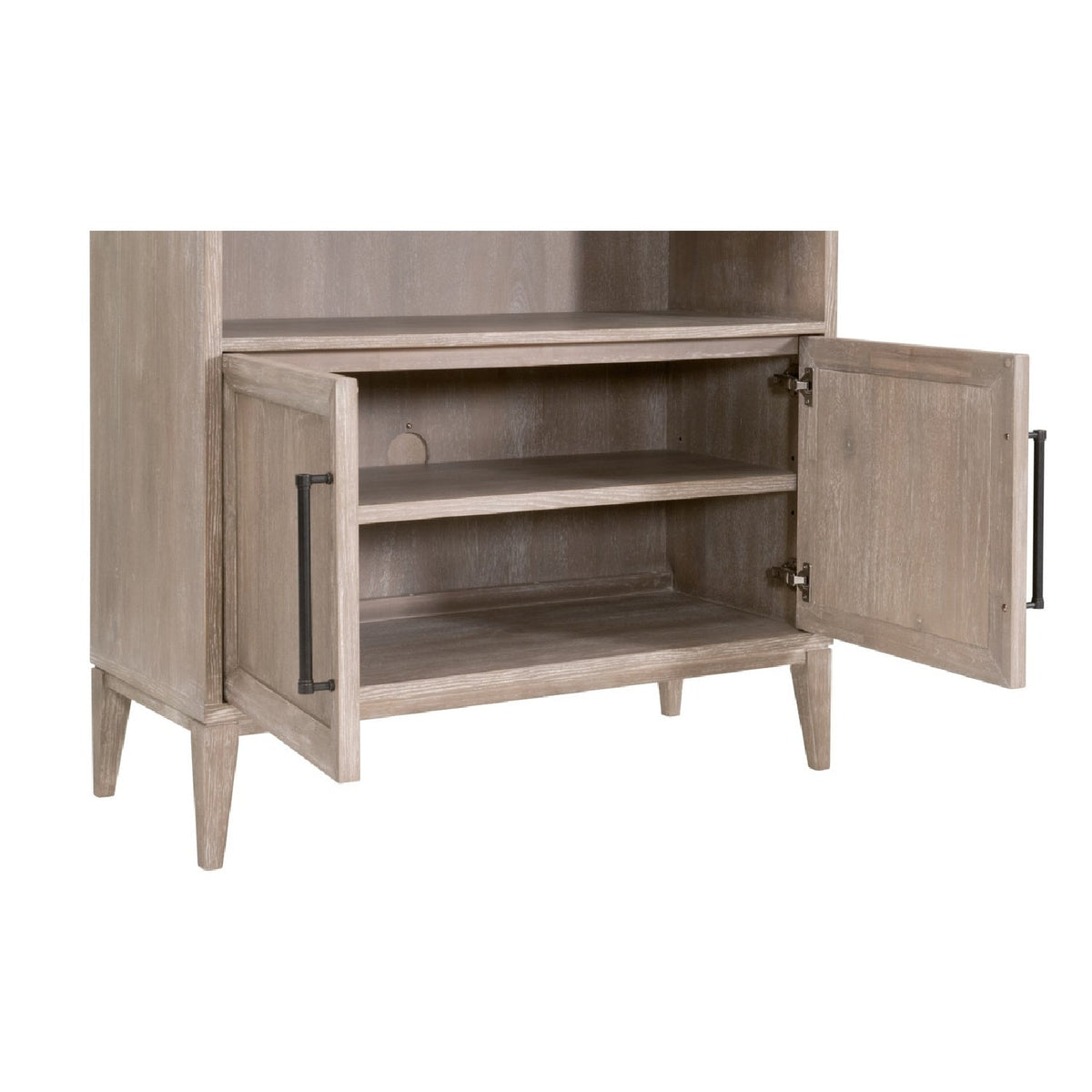 Modern European furniture - Gray Acacia Arched Bookcase - www.oroa.com