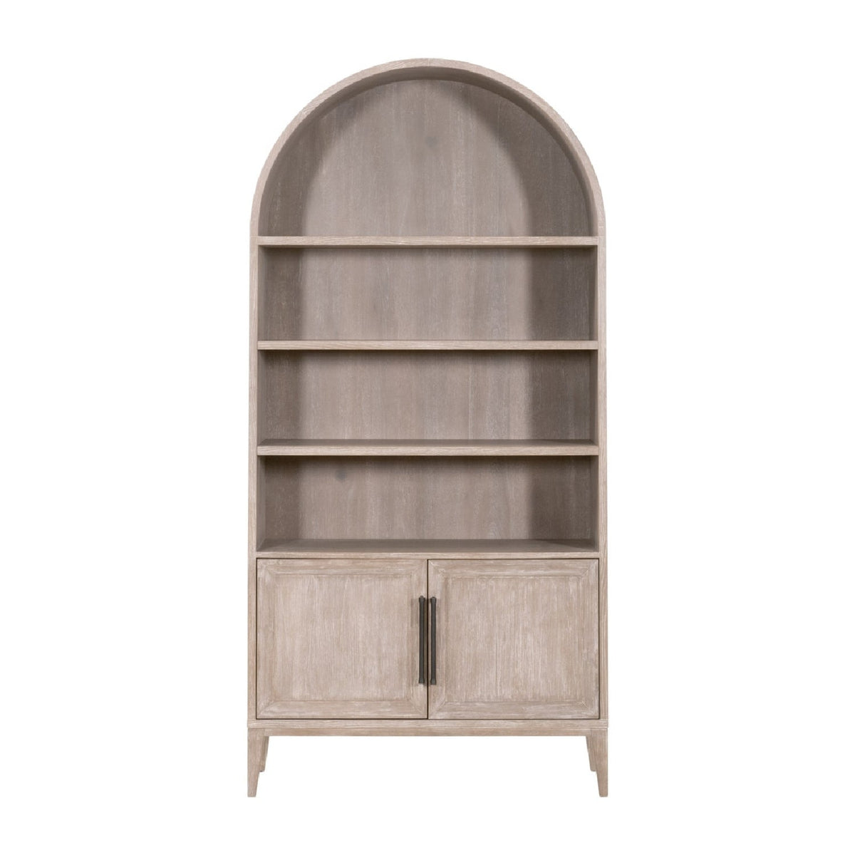 Modern European furniture - Gray Acacia Arched Bookcase - www.oroa.com