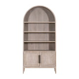 Modern European furniture - Gray Acacia Arched Bookcase - www.oroa.com
