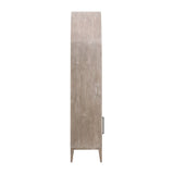Modern European furniture - Gray Acacia Arched Bookcase - www.oroa.com