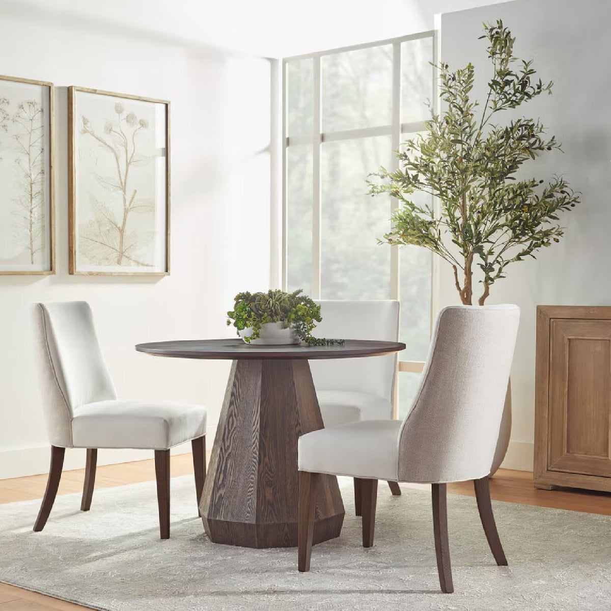 Round Wooden Dining Table | Living Essentials Coulter