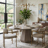 Modern European furniture - Oval Gray Ash Dining Table - www.oroa.com