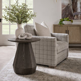 Round Wooden End Table | Living Essentials Coulter