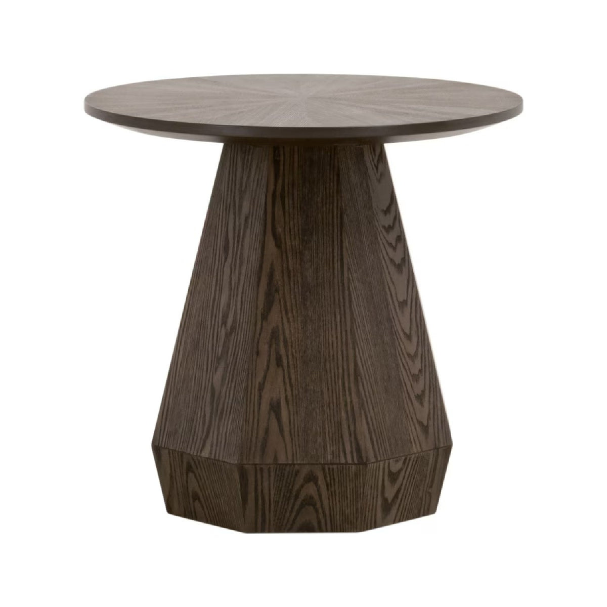 Round Wooden End Table | Living Essentials Coulter