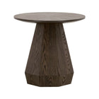 Round Wooden End Table | Living Essentials Coulter