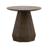Round Wooden End Table | Living Essentials Coulter