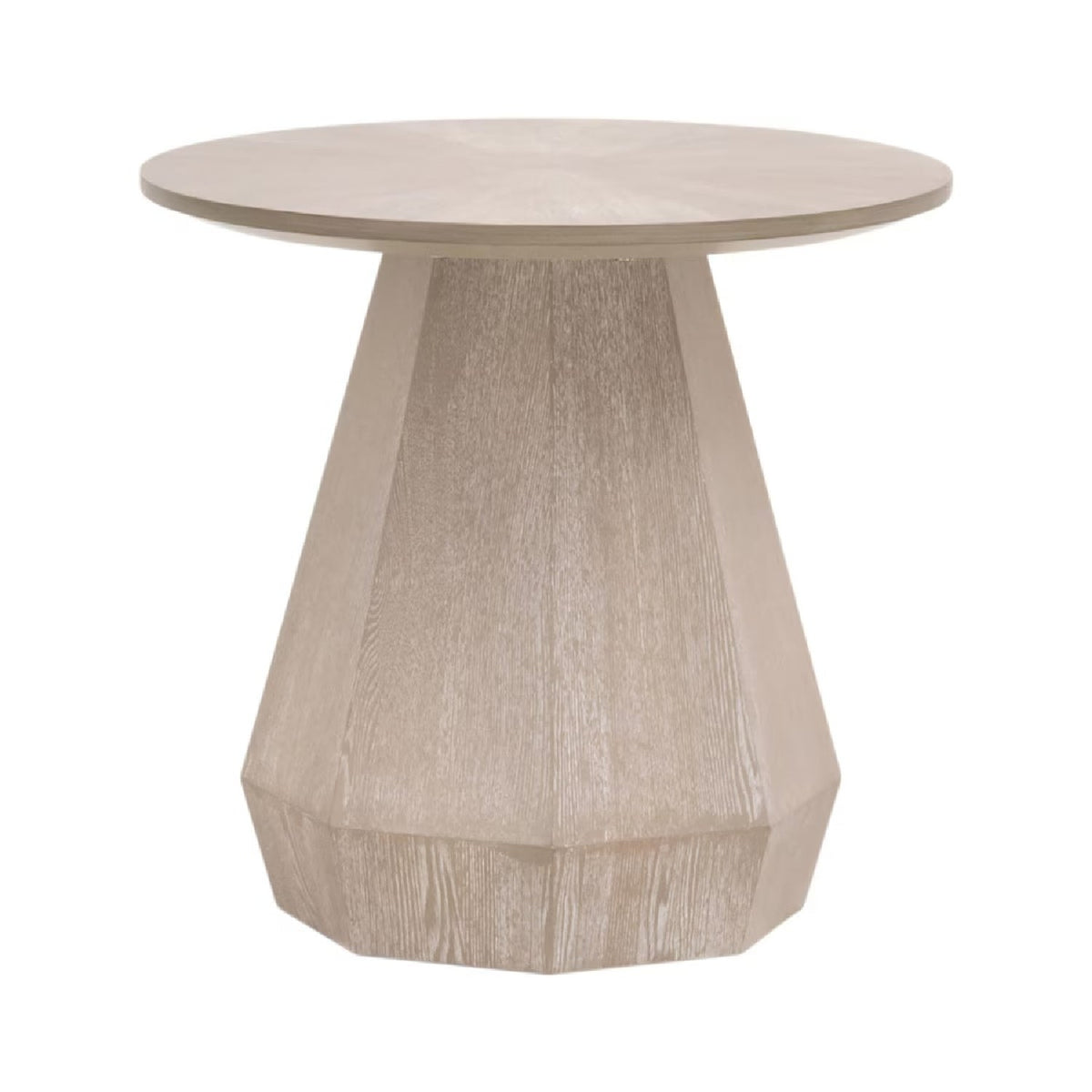 Round Wooden End Table | Living Essentials Coulter