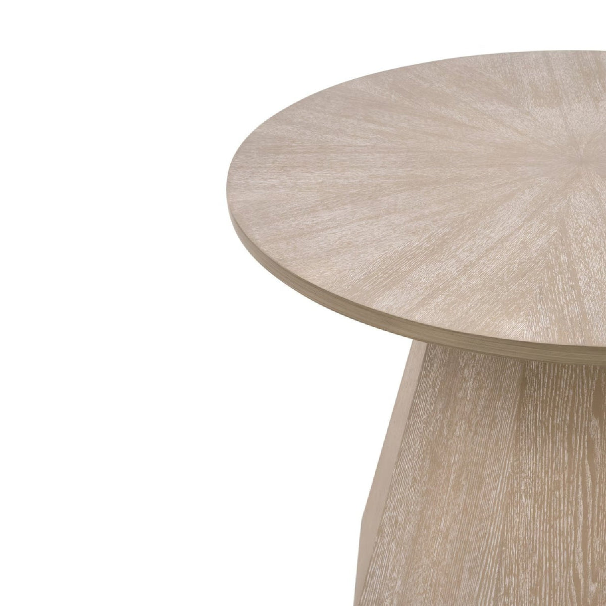 Round Wooden End Table | Living Essentials Coulter