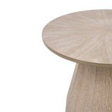 Round Wooden End Table | Living Essentials Coulter