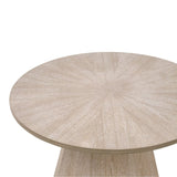Round Wooden End Table | Living Essentials Coulter