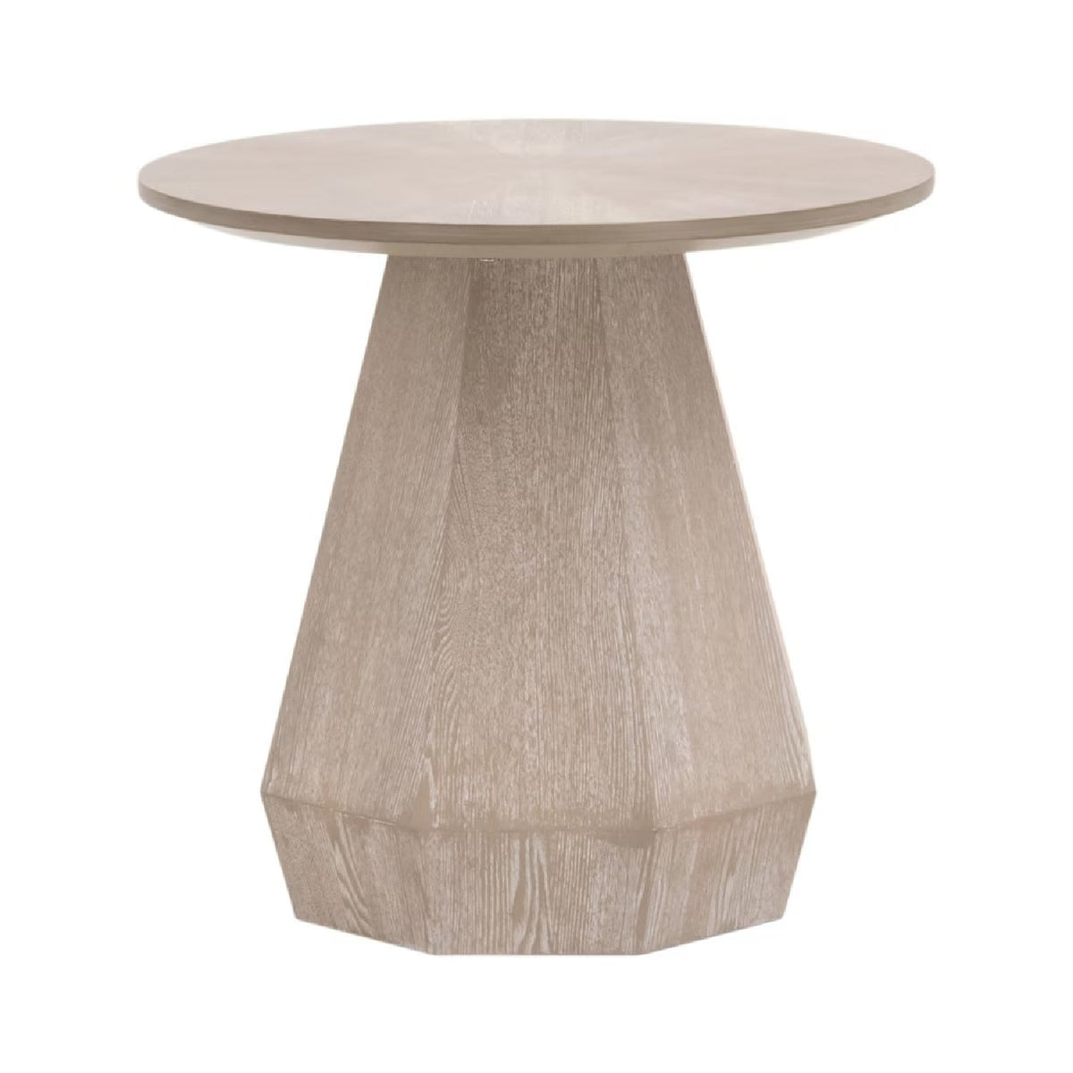 Round Wooden End Table | Living Essentials Coulter