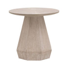 Round Wooden End Table | Living Essentials Coulter