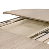 Modern European furniture - Gray Acacia Round Extendable Dining Table - www.oroa.com