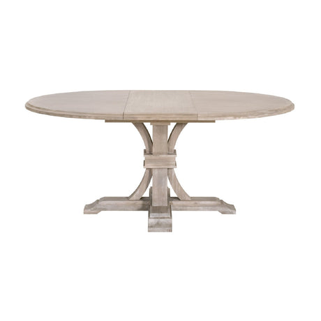 Modern European furniture - Gray Acacia Round Extendable Dining Table - www.oroa.com