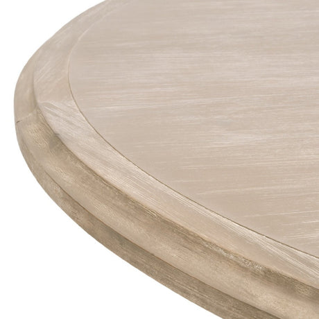 Modern European furniture - Gray Acacia Round Extendable Dining Table - www.oroa.com