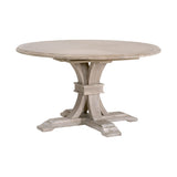 Modern European furniture - Gray Acacia Round Extendable Dining Table - www.oroa.com