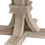 Modern European furniture - Gray Acacia Round Extendable Dining Table - www.oroa.com