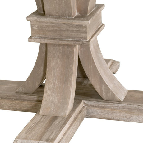 Modern European furniture - Gray Acacia Round Extendable Dining Table - www.oroa.com