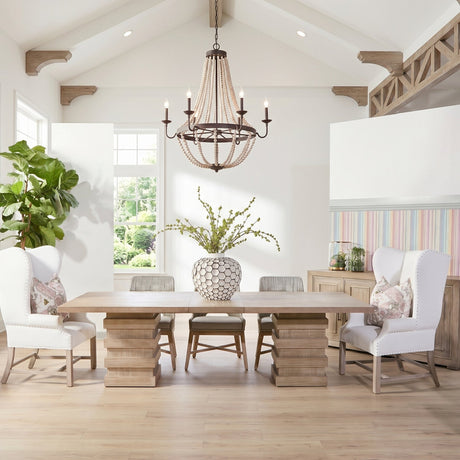 Modern European furniture - Extendable Acacia Dining Table - www.oroa.com