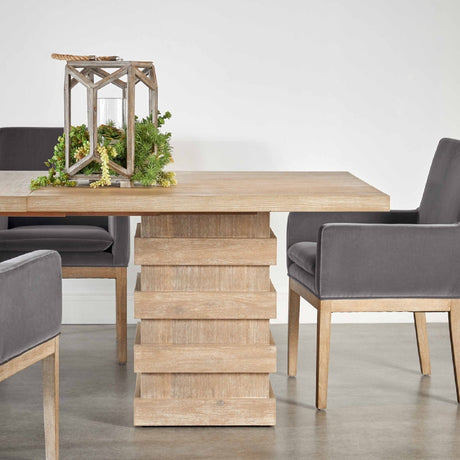 Modern European furniture - Extendable Acacia Dining Table - www.oroa.com