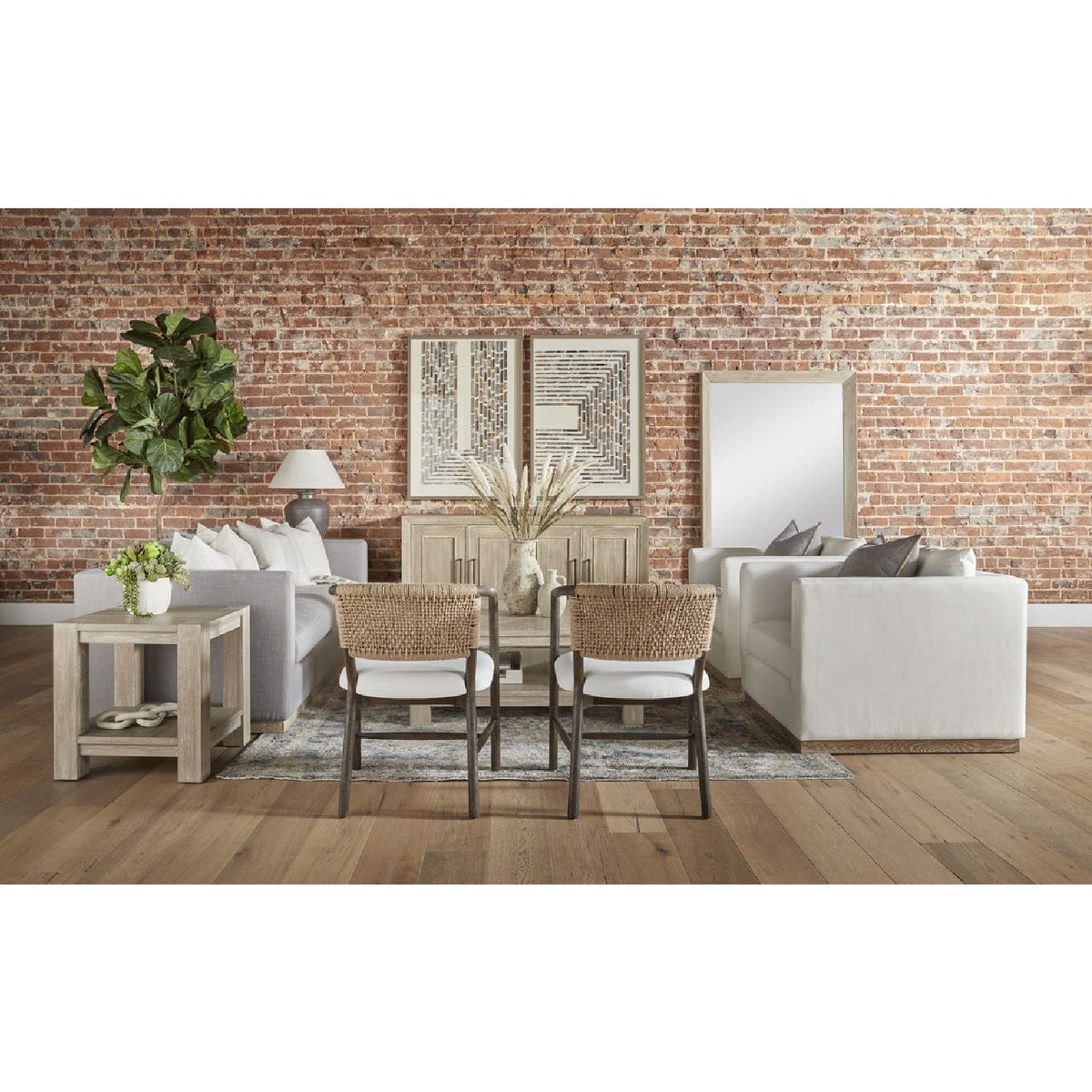 Modern European furniture - Gray Acacia Mirror - www.oroa.com