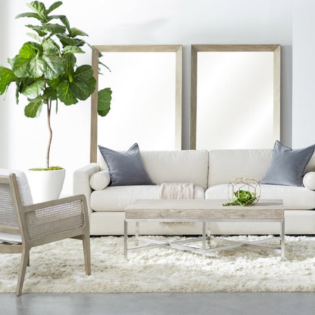 Modern European furniture - Gray Acacia Mirror - www.oroa.com