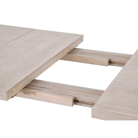 Modern European furniture - Natural Acacia Extendable Dining Table - www.oroa.com