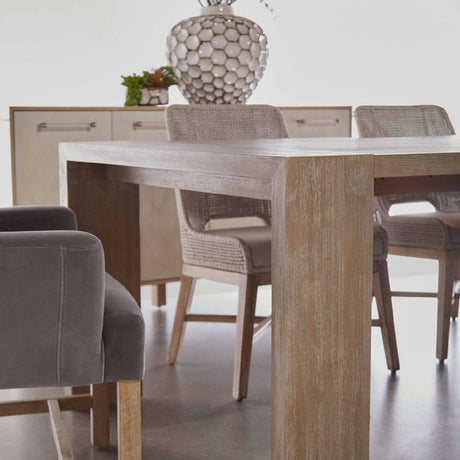 Modern European furniture - Natural Acacia Extendable Dining Table - www.oroa.com
