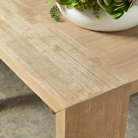 Modern European furniture - Natural Acacia Extendable Dining Table - www.oroa.com