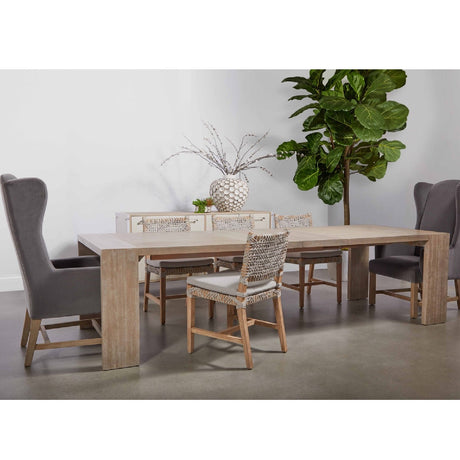 Modern European furniture - Natural Acacia Extendable Dining Table - www.oroa.com