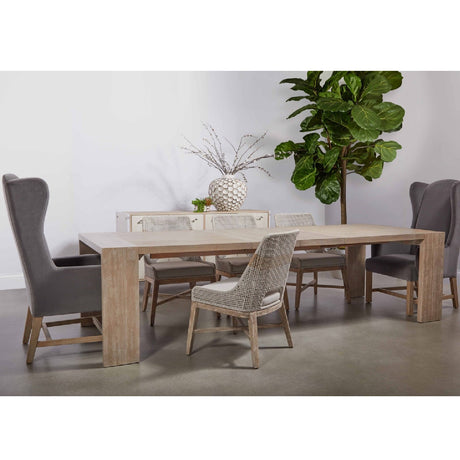 Modern European furniture - Natural Acacia Extendable Dining Table - www.oroa.com
